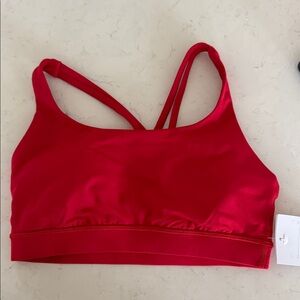 Lululemon Energy Red Strappy Sports Bra